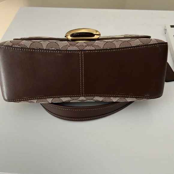 Coach Tabby Signature Jacquard Shoulder Bag in Oak Maple - Picture 5 of 15